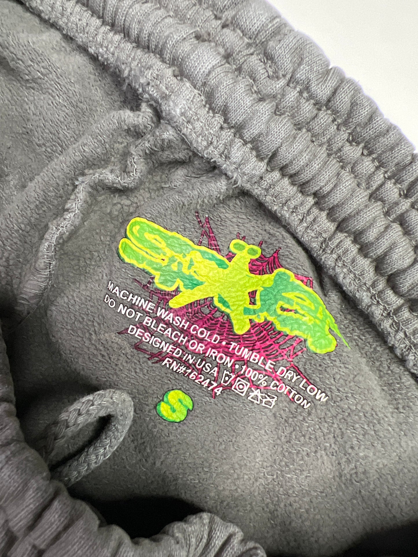 SP5DER Wait Web Sweatpant Slate Grey Sz. S