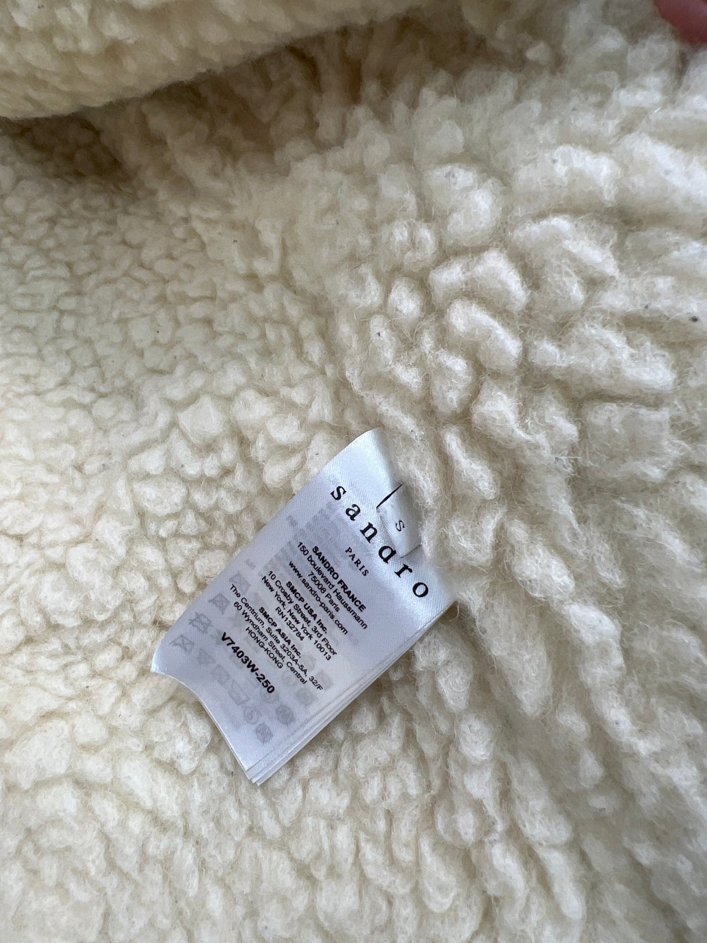 SANDRO PARIS Red Flannel Jacket