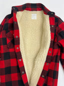 SANDRO PARIS Red Flannel Jacket