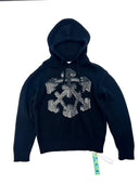 OFF- WHITE KNITTED HOODIE