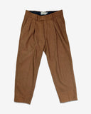 Topman Pleated Wool Trousers | Brown