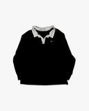 Nike Black Long Sleeve Rugby Shirt