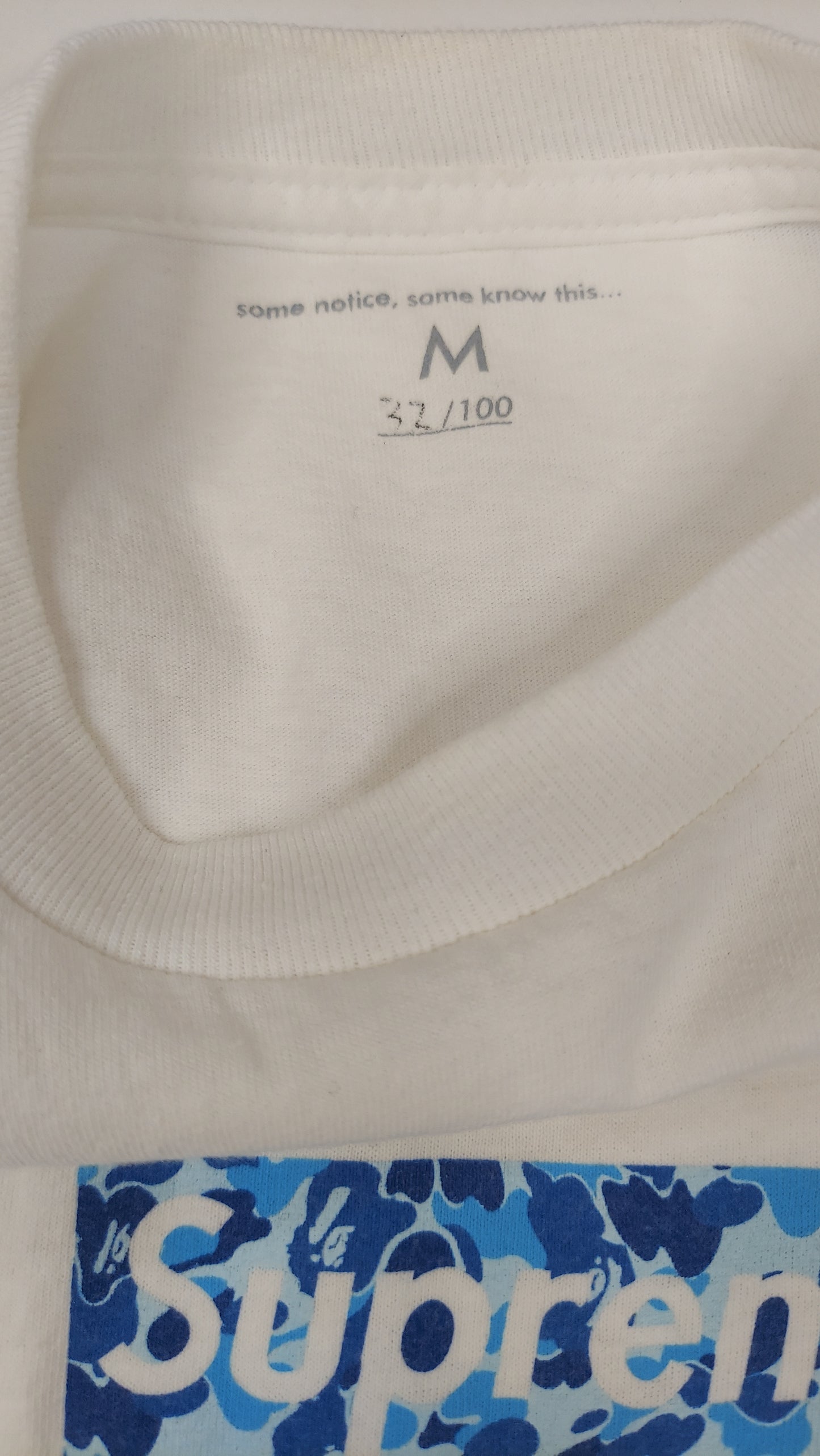 Supreme x Bape Tee Sz. M